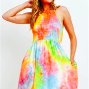 Cinch Top halter dress